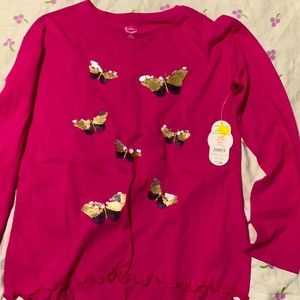 Girls Wonder Nation Ling sleeve shirt size 10/12